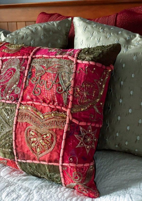 Turning Old Bags into Cushions