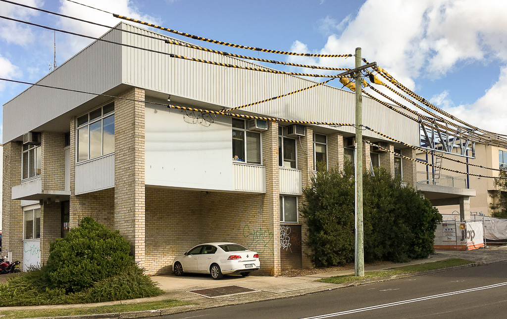 Hornsby Building Exterior Before Flow Colour Colour Consulting Exterior Design Teal and Navy Colour Scheme